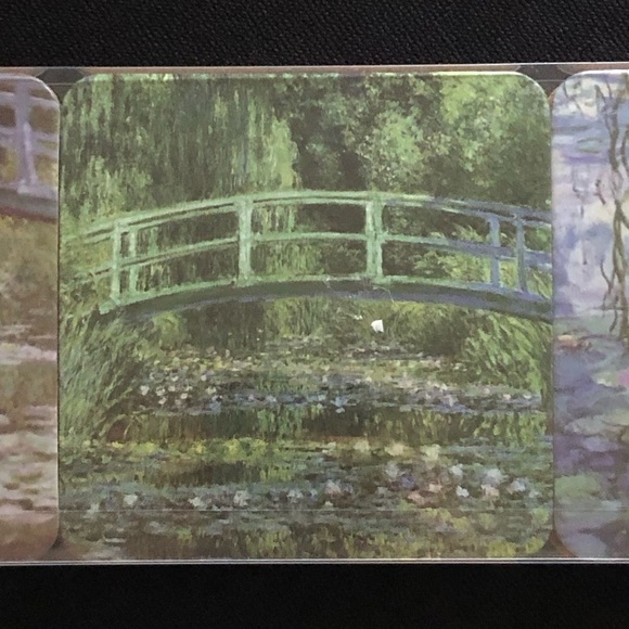 Presti France Cork Backed Coasters - Set of 6 Monet Impressionists Painters - Picture 7 of 10